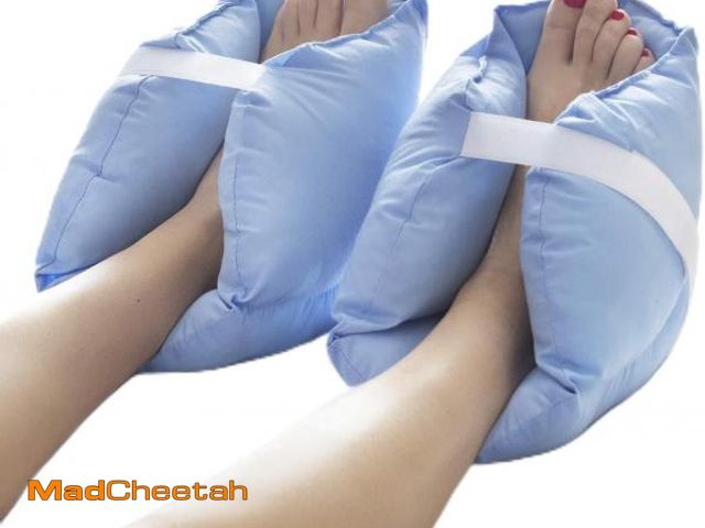 Lot 74-12210611 - DMI Heel Cushion Protector Pillow to Relieve Pressure from Sores and Ulcers, Foot Pillow, FSA HSA El...