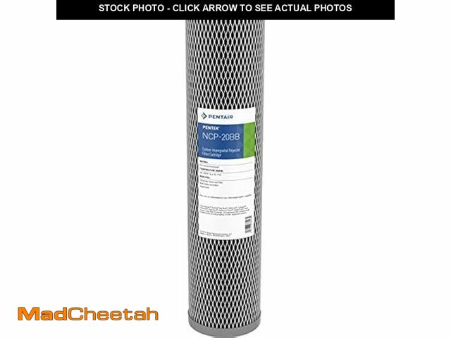 Lot 74-13768364 - Pentair Pentek NCP-20BB Big Blue Carbon Water Filter, 20-Inch, Whole House Non-Cellulose Carbon Impr...