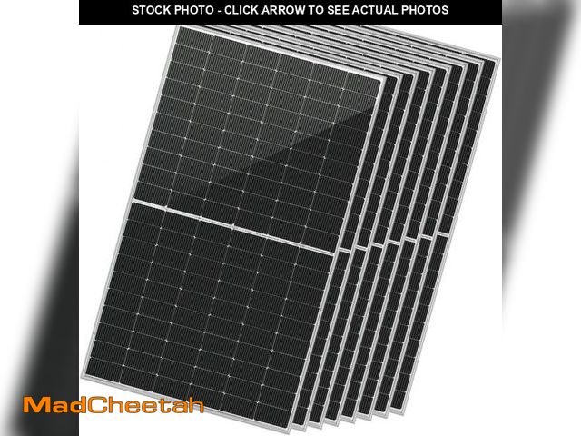 Lot 74-12166413 - SUNGOLDPOWER N-Type 16BB 460W Bifacial Solar Panel 8PCS, High Efficiency Up to 30% Extra Power,IP68,...
