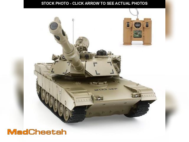 Lot 74-12441471 - Rc Tanks,1:28 WW2 German Tiger Army Tank Toys for Boys,9 Channels Remote Control Cars with Sound and...