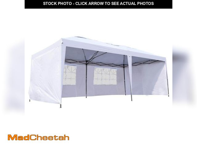 Lot 74-14468396 - Outsunny 10 ft. x 20 ft. Outdoor Gazebo Canopy Party Large Wedding Tent with 4 Removable Sidewalls a...