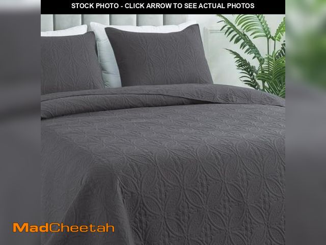 Lot 74-12158003 - Quilt Set King Size - Lightweight Quilts Summer Bedspreads for All Season 3 Piece (1 Quilt  2 Pillow...