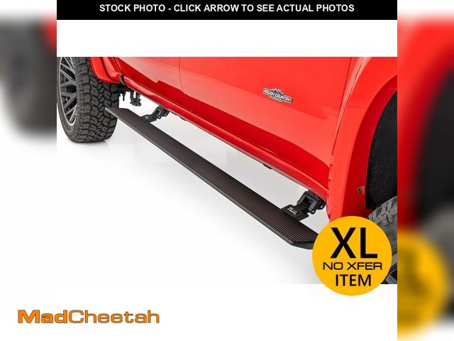 Lot 74-12894804 - Rough Country Power Running Boards with LED Step Lights for Chevy Silverado/GMC Sierra 1500/2500HD/3...