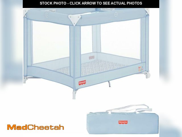 Lot 74-13042072 - Fisher-Price Play All Day Portable Playard, ASTM Certified, Ideal for Babies &amp; Toddler, One-Hand...