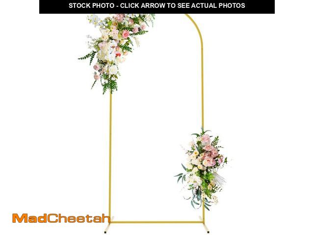 Lot 74-12461264 - Wokceer 6 FT Wedding Arch Backdrop Stand Metal Arch Chiara Backdrop Stand for Wedding Ceremony Birth...