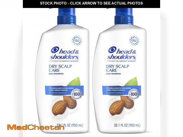 Lot 74-11550988 - Shampoo, Daily-Use Anti-Dandruff Paraben Free Treatment, Dry Scalp Care with Almond Oil, 32.1 fl oz,...