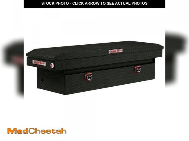 Lot 74-12364873 - Weather Guard 72 in. Matte Black Aluminum Full Size Crossover Truck Tool Box - UNUSED