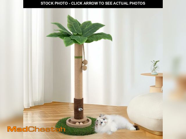 Lot 74-13967153 - Woochpet Cat Scratching Post 35'' Tall Cat Scratcher Tree Tower Scratching Posts for Indoor Cats wit...