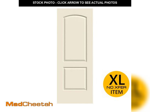 Lot 74-12649833 - JELD-WEN 24 in. x 80 in. Caiman 2 Panel No Bore Solid Core Primed Molded Composite Interior Door Sla...