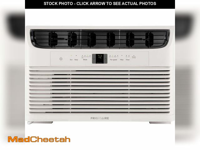 Lot 74-14435962 - Frigidaire 8,000 BTU Window Air Conditioner for Small to Medium Rooms, Multi-Speed Fan, Efficient Co...