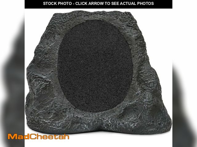 Lot 74-14591628 - Victrola Rock Speaker Connect - Outdoor Bluetooth Solar Speaker - Granite - USED