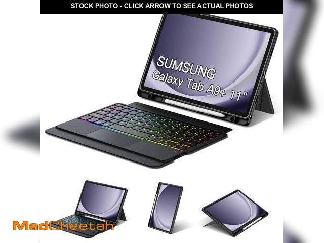 Lot 74-12052784 - Trackpad Keyboard Case for Samsung Galaxy Tab A9 Plus/A9+ 11 Inch 5G 2023 SM-X210/X216/X218, Slim an...