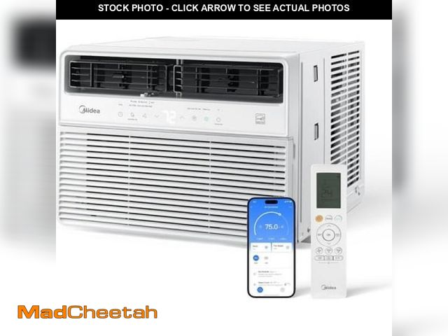 Lot 74-12294005 - Midea MAW14S1VWT-a 14 000 BTU Smart Inverter Window AC Unit W/ APP  Remote  Cools up to 700 Sq Ft  W...