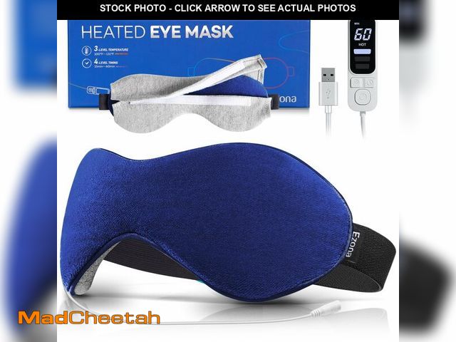 Lot 74-14147143 - Ezona Heated Eye Mask, Warm Eye Compress Mask for Dry Eyes, USB Electric Eye Heating Pad with Temper...