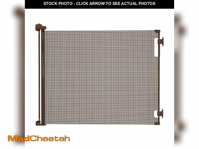 Lot 74-12664600 - Retractable Baby Gate Perma Child Safety 33" Tall x 71" Wide, Mesh, for Stairs, Doorways, Dogs, Pets...