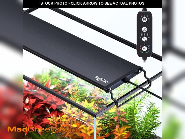 Lot 74-12977582 - SEAOURA 24/7 Mode Led Aquarium Light for Plants Growth-Full Spectrum Fish Tank Light with Timer, Aut...