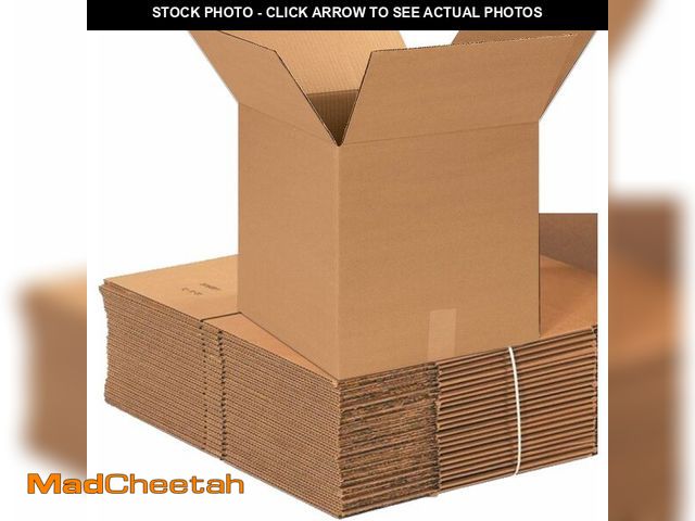 Lot 74-14304669 - BOX USA Shipping Boxes Medium 14"L x 14"W x 14"H 25-Pack - Corrugated Cardboard Box for Moving, Mail...