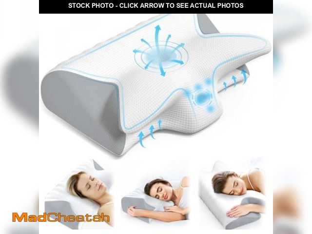 Lot 74-12314963 - Vuteehy Cervical Neck Pillow for Pain Relief, Adjustable Ergonomic Memory Foam Pillow for Neck and S...