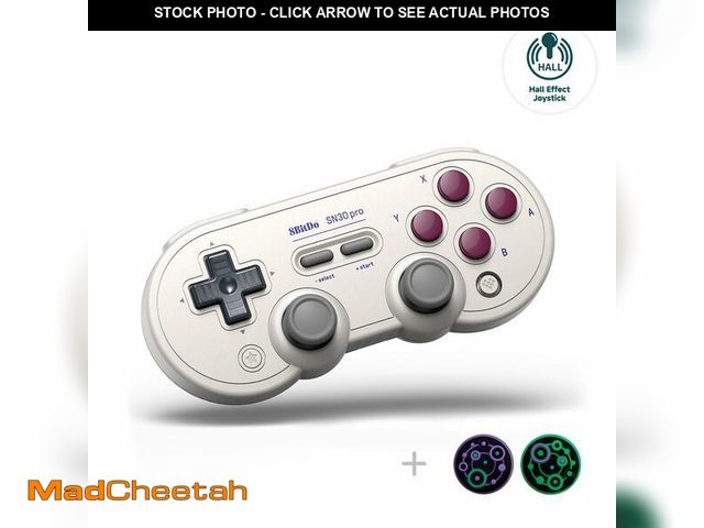 Lot 74-14377501 - 8Bitdo Sn30 Pro Wireless Bluetooth Controller, G Classic Edition - UNUSED