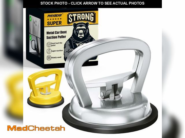 Lot 74-12715971 - PHIXBEAR Powerful Metal Car Dent Suction Puller 2pcs, Aluminum dent Remover Tool for car,Paintless D...