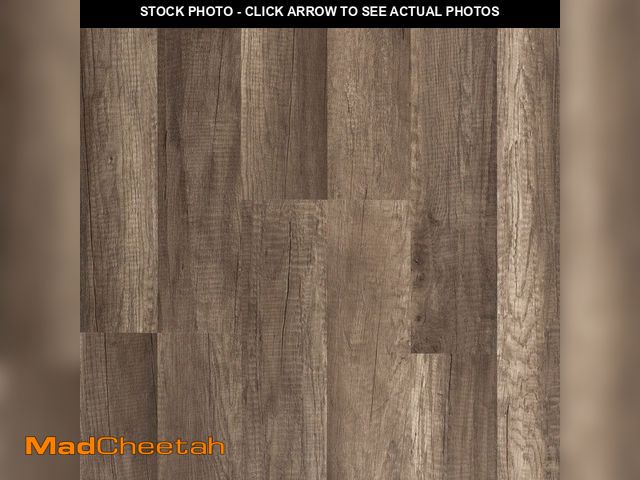 Lot 74-12774401 - Grey Oak 7 mm T x 8 in. W Laminate Wood Flooring (23.9 sqft/case) - UNUSED