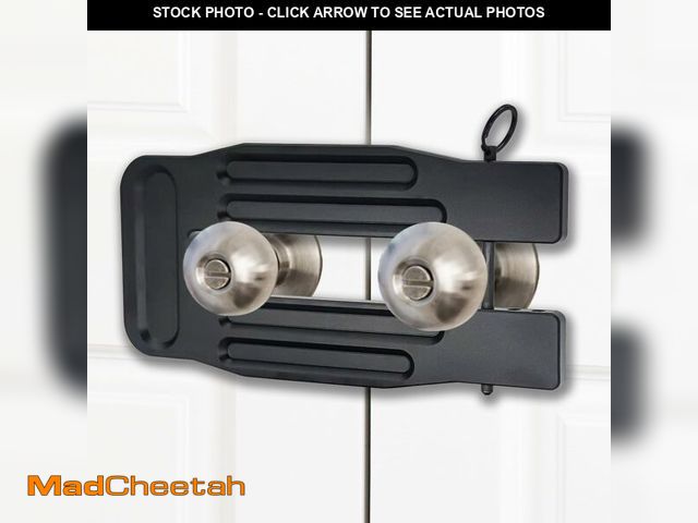 Lot 74-13569237 - French Door Lock Childproof | Adjustable Double Door Reinforcement Lock for French Doors Home Securi...