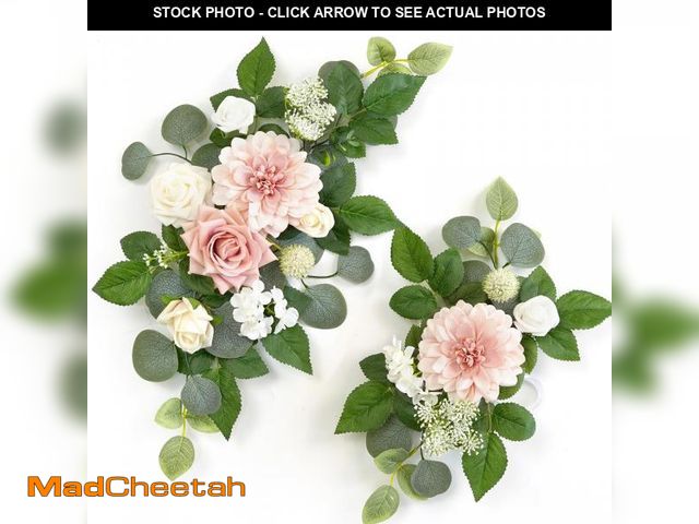 Lot 74-11558787 - WEIERYUE(Pack of 2) Artificial Flowers Decorations,Artificial Arch Backdrop Garlandfor Ceremony Part...