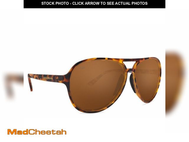 Lot 74-14384983 - Shady Rays Aviator Crossover - Amber Tortoise/Amber Lens, Standard Fit - USED