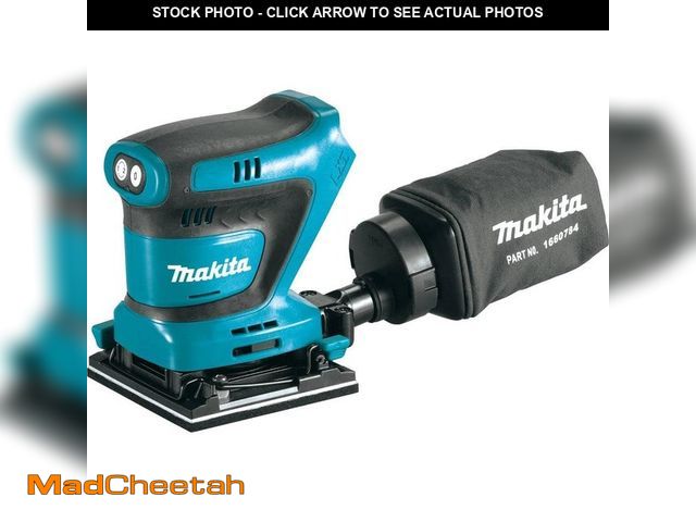 Lot 74-12663707 - (MISSING BAG) Makita 18V LXT Lithium-Ion Cordless 1/4 in. Sheet Finishing Sander (Tool Only) - USED