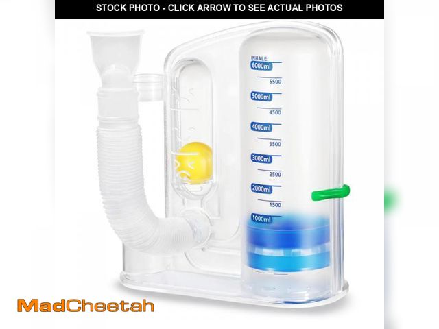 Lot 74-11551573 - Incentive Spirometer Adult, Lung Exerciser Device, Breathing Trainer - 6000ML Inhale Volume Measurem...