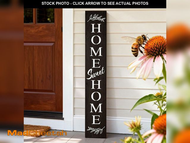 Lot 74-13949668 - Farmhouse Wooden Welcome Sign Stand for Front Door, 47" Rustic Large Home Sweet Home Welcome Sign fo...
