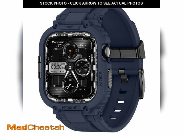 Lot 74-14294351 - amBand for Series 11/10 Fits Apple Watch Bands Case 46mm Men, M1 Sport Durable Bumper compatible wit...