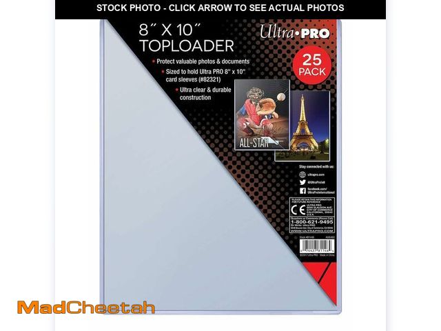 Lot 74-12449993 - 8 x 10 Photo Toploaders (25 Pack) - UNUSED