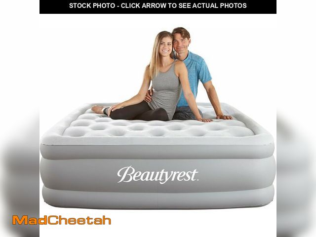 Lot 74-12543876 - Beautyrest Skyrise Queen Size Air Mattress with Coil Beam Construction, Edge Support with External P...