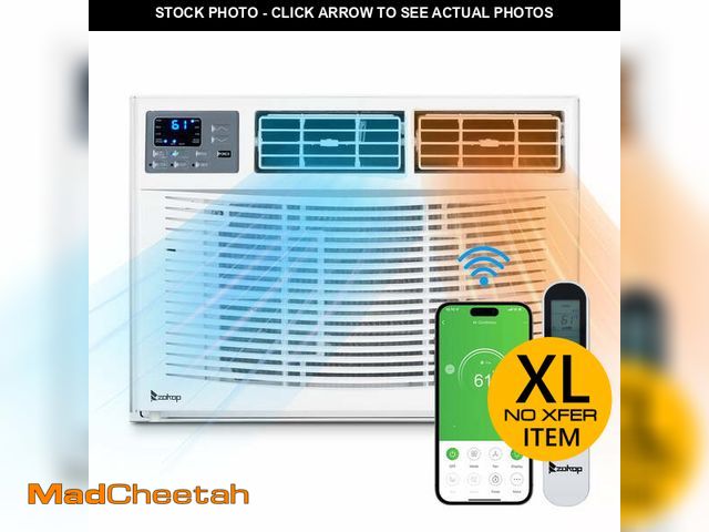 Lot 74-13014333 - Ktaxon WiFi Enabled 12000 BTU Heat And Cool Window Air Conditioner With Wifi Controls - USED