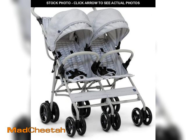 Lot 74-11360336 - GAP babyGap Classic Side-by-Side Double Stroller - Lightweight Double Stroller with Recline, Extenda...