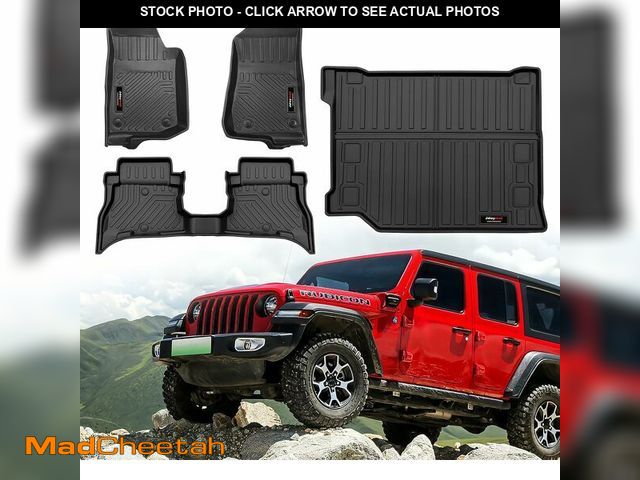Lot 74-13709872 - Jdeymat All Weather Floor Mats &amp; Cargo Liner Compatible for 2021-2025 2026 Jeep Wrangler JL 4XE ...