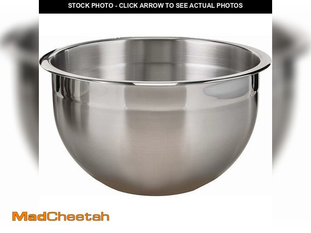 Lot 74-12633394 - Tramontina Gourmet 5-Quart Stainless Steel Mixing Bowl, Ideal for Salads, Preparing and Serving, Dis...