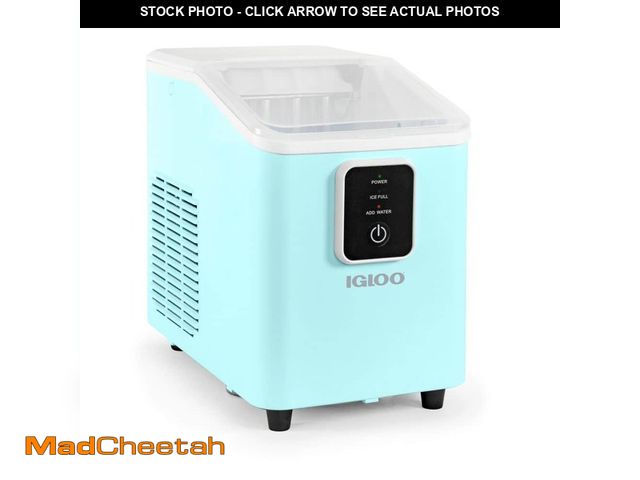 Lot 74-14344771 - Nostalgia Igloo 26 lb. Ice Maker-Aqua - UNUSED