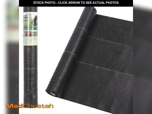 Lot 74-13815545 - 3' x 300' Weed Barrier Landscape Fabric with UV Protection, Heavy Duty Garden Fabric Weed Barrier Bl...