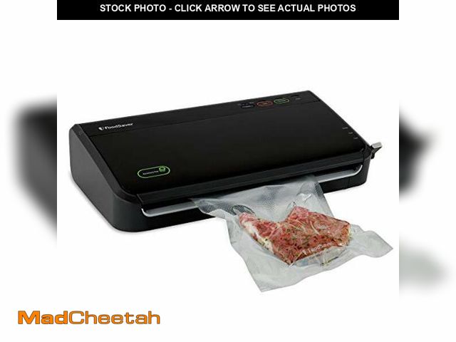 Lot 74-11988457 - FoodSaver Vacuum Sealer Machine, Automatic Bag Detection, Sous Vide Friendly, with sealer bags, roll...