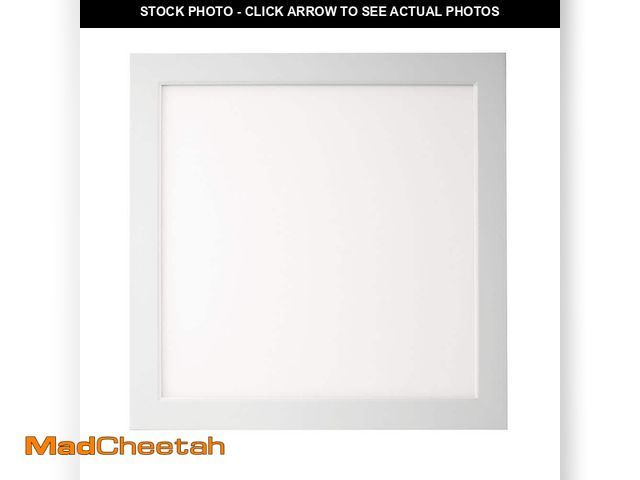 Lot 74-12557181 - Commercial Electric Flexinstall Panel 12 in. x 12 in. White Integrated LED Flat Panel Light with 5CC...