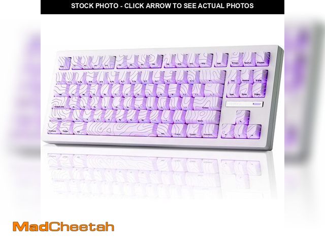 Lot 74-14307635 - ZORNHER ZH870 Wireless Gaming Mechanical Keyboard,80% White Custom Creamy Sound Keyboard with Lighte...