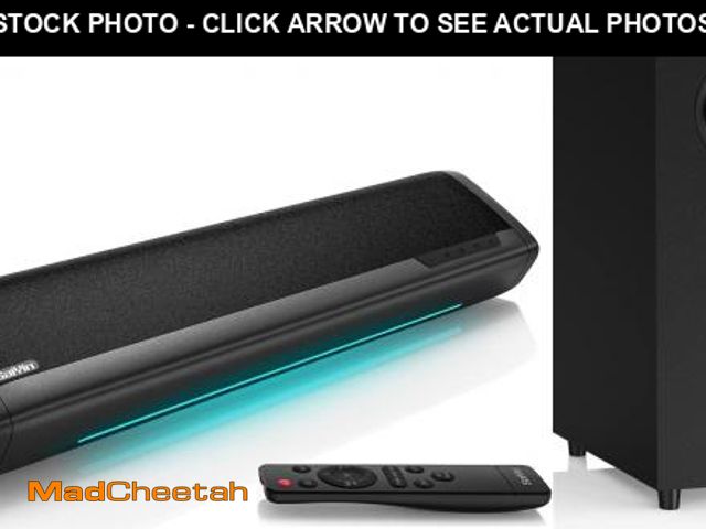 Lot 74-12441902 - Saiyin Sound Bars for TV with Subwoofer, 2.1 Deep Bass Small Soundbar Monitor Speaker Home Theater S...