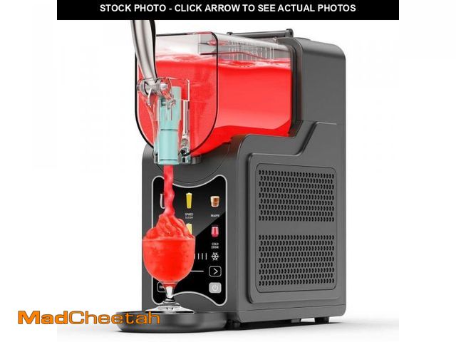 Lot 74-12517835 - Hooure 88 oz. Black Large Capacity Self-Cleaning Drink Smoothie Snow Cone Machines with 5 Smart Mode...