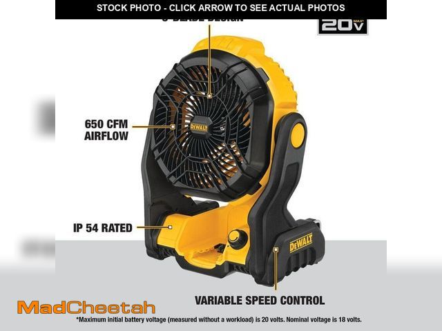 Lot 74-14292531 - DEWALT 20V MAX Jobsite Fan (Tool Only) - UNUSED