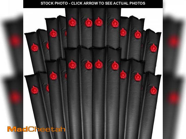 Lot 74-12415242 - Robelle 10 ft. 12-Pack Heavy Duty Black Double Chamber Pool Cover Weights, .33 MM Thick Vinyl, Pool ...