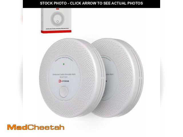 Lot 74-13571031 - KIMROG 10-Year Sealed Battery 2-in-1 Smoke &amp; Carbon Monoxide Detector Alarm | CO &amp; Smoke Ala...