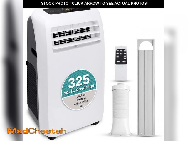 Lot 74-12430373 - SereneLife Small Air Conditioner Portable 12,000 BTU with Built-in Dehumidifier + Heat - Portable AC...