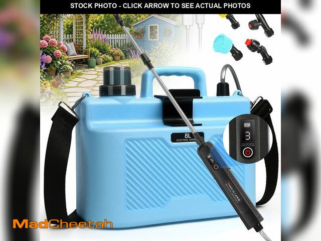 Lot 74-14263375 - 2 Gallon Battery Powered Sprayer, Upgrade Electric Garden Sprayer with 4 Types of Nozzles, 3-Level A...
